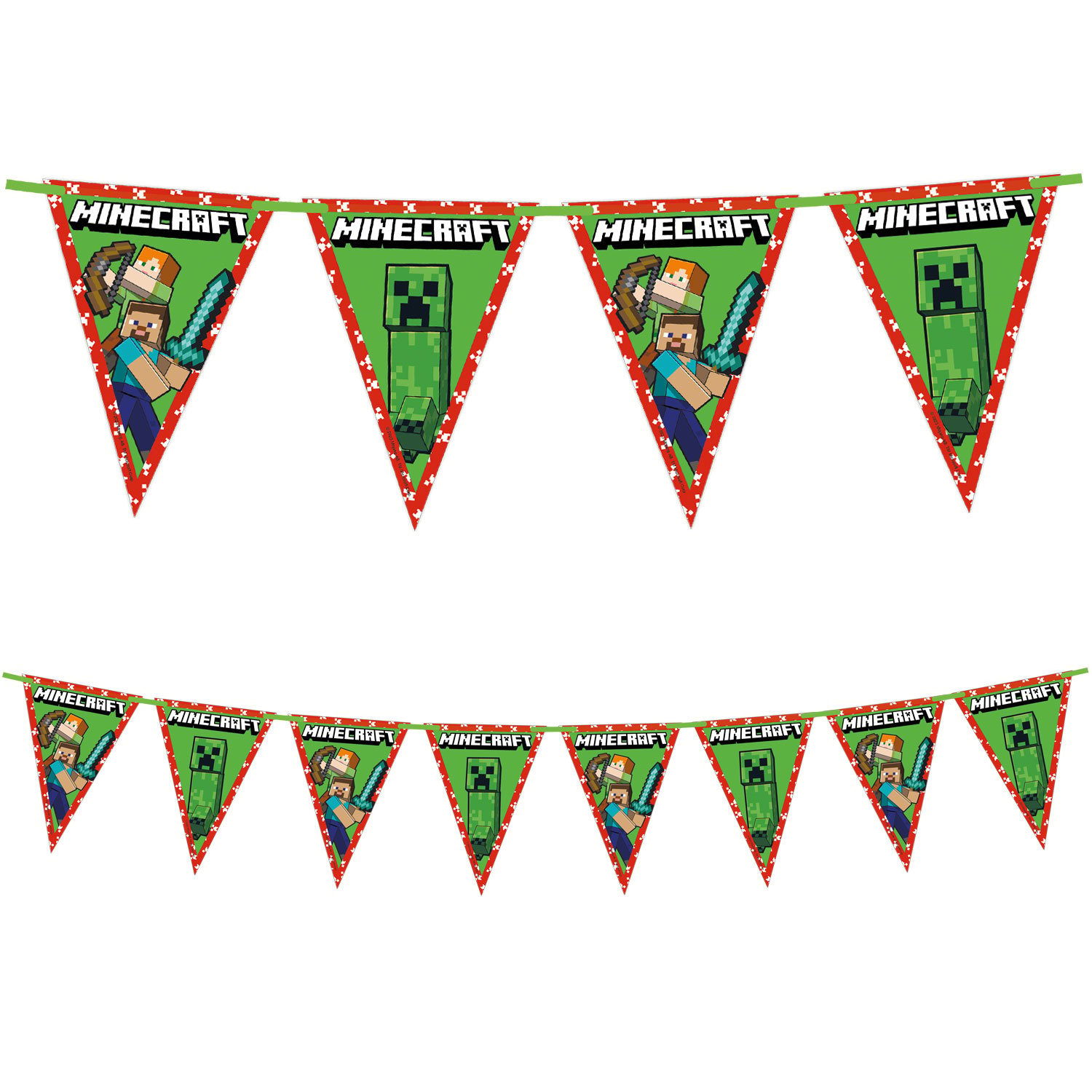 Minecraft Party Tableware & Decorations Bundle - 16 Guests