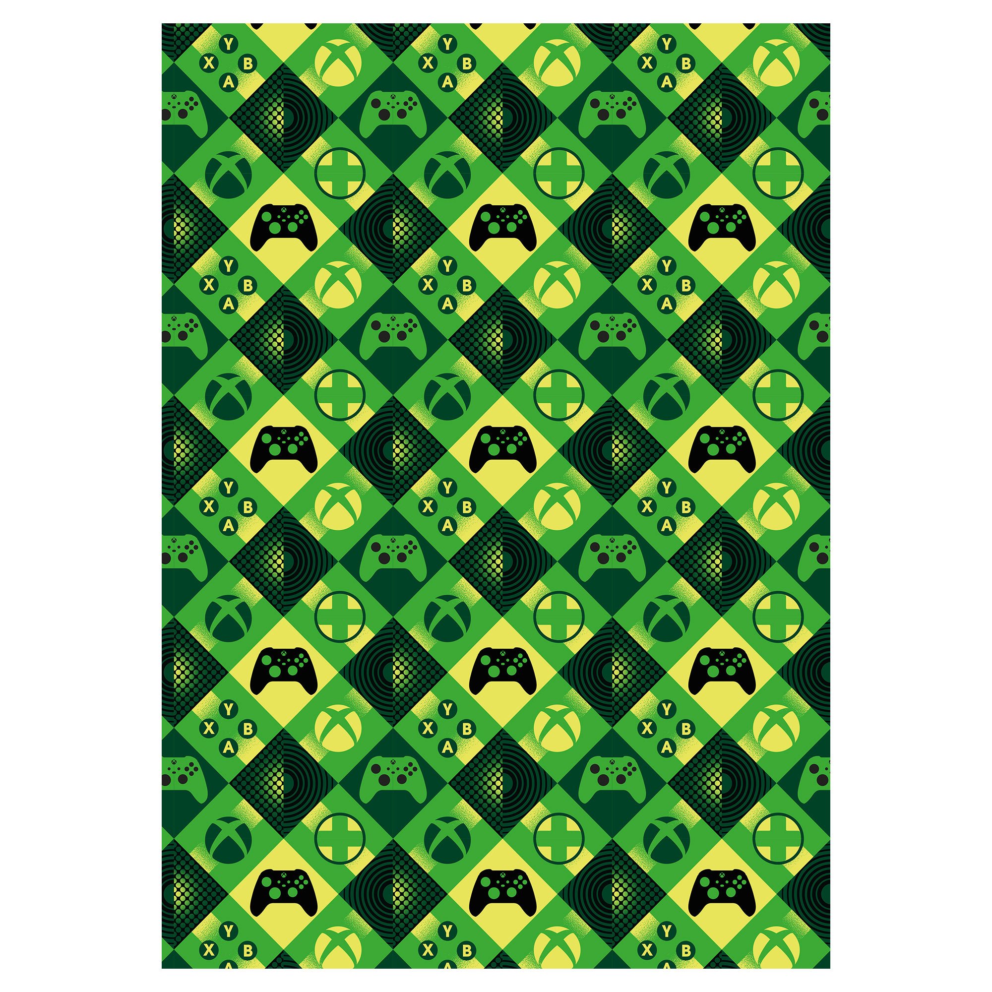 XBOX Wrapping Paper - 2 Sheets & 2 Tags