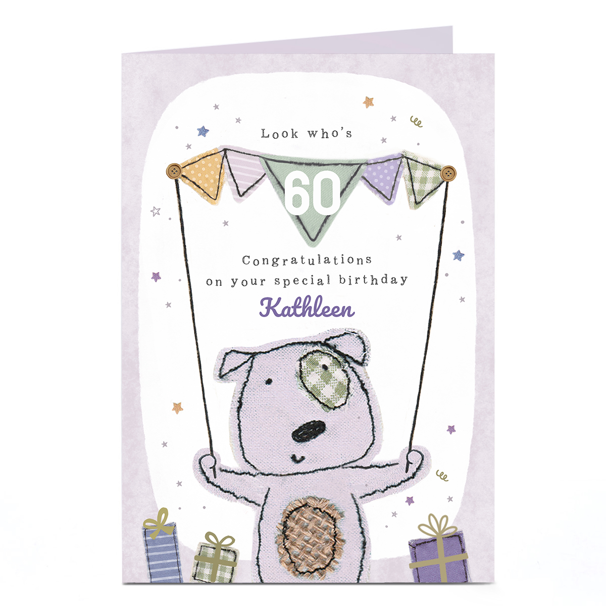 Personalised 60th Birthday Card - On Your Special Birthday, Editable Age