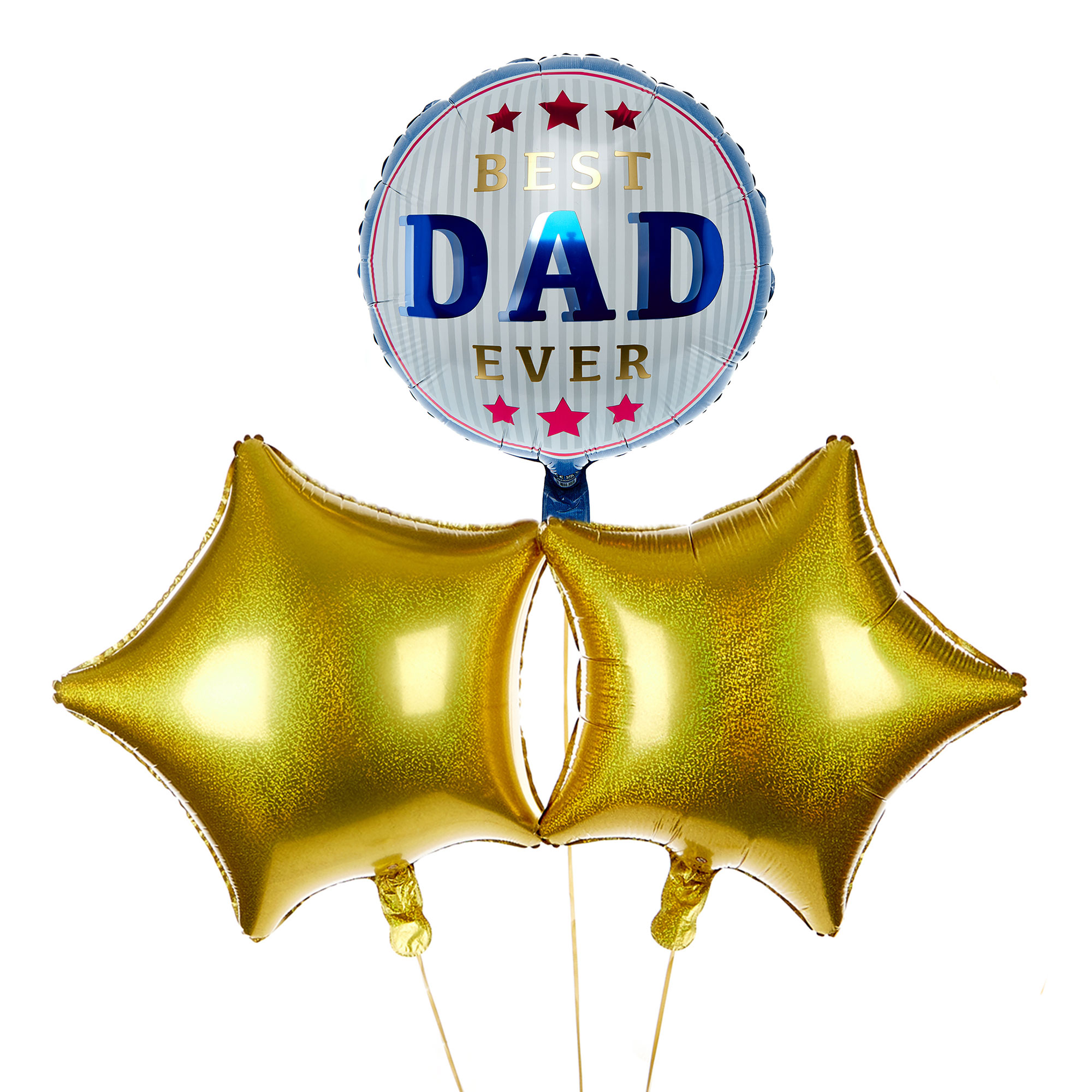 Best Dad Ever Balloon Bouquet - DELIVERED INFLATED!