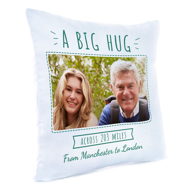 Photo Upload Cushion - A Big Hug