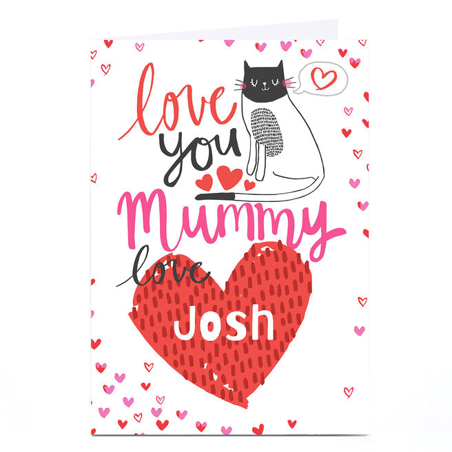 A4 Personalised Bev Hopwood Valentine's Day Card - Mummy
