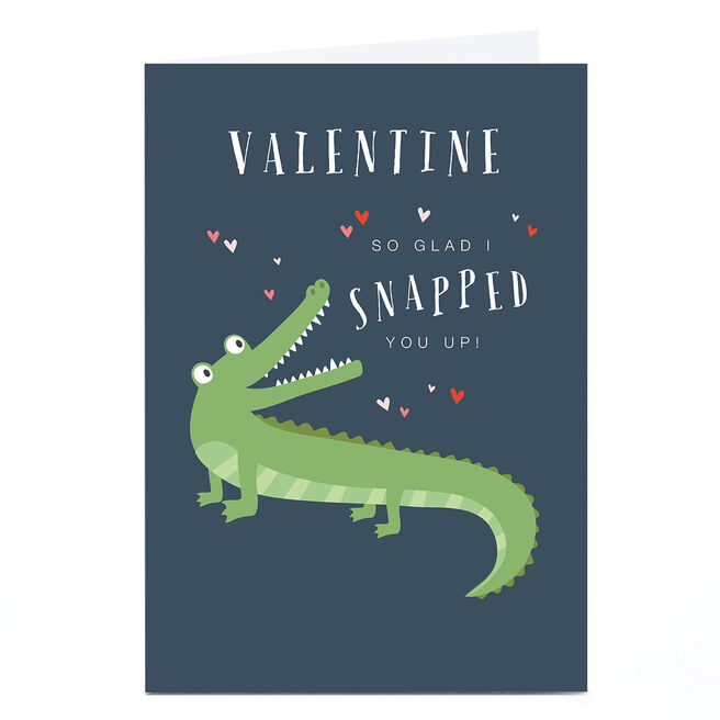 Personalised Klara Hawkins Valentine's Day Card - Snapped You Up!