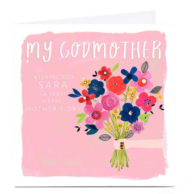 Personalised Kerry Spurling Mother's Day Card - My Godmother Flowers