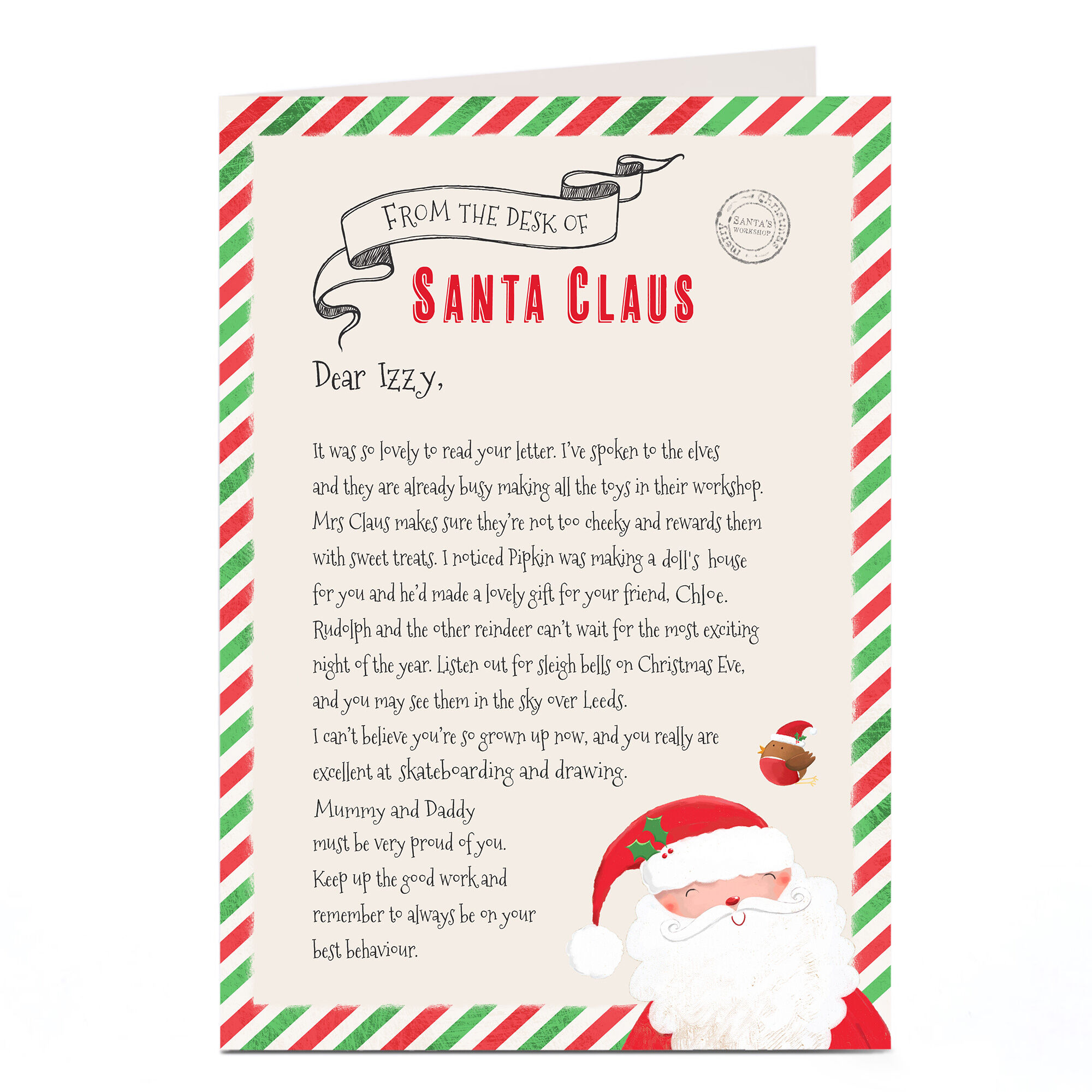 Get a online letter from santa