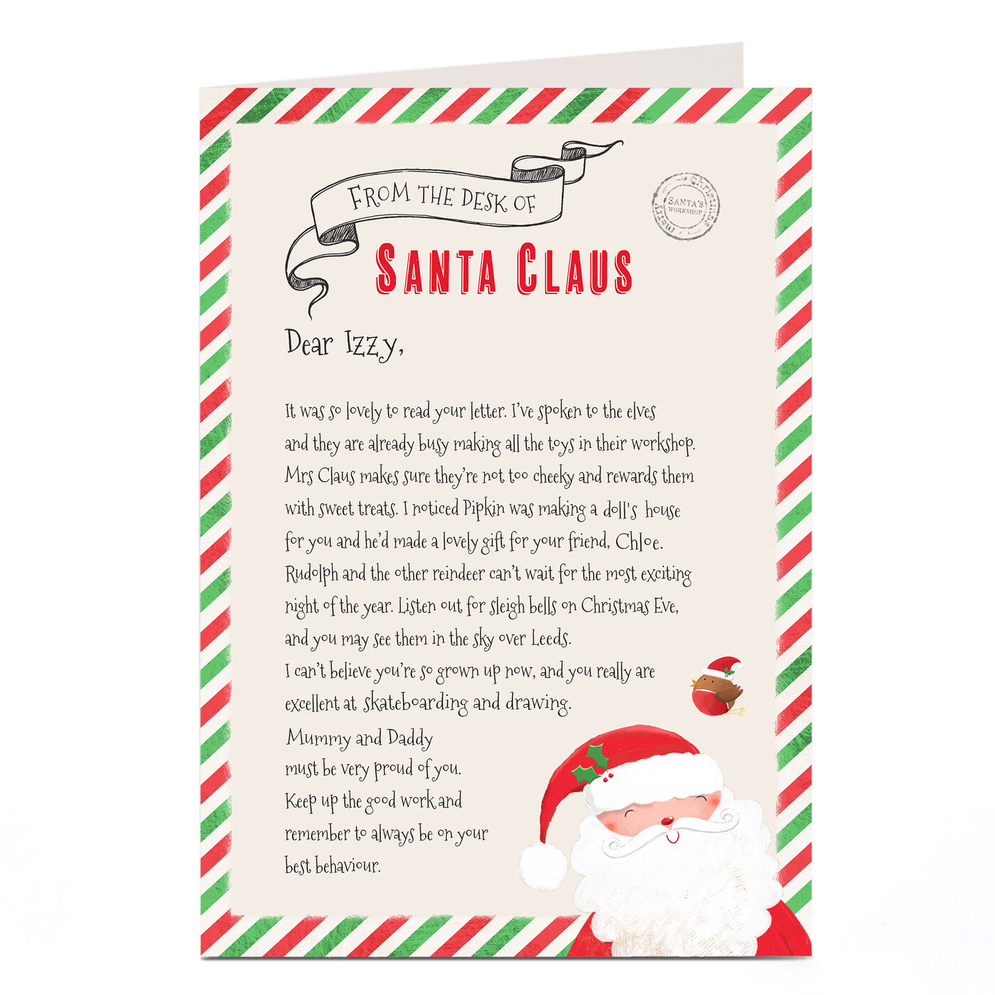 Buy Personalised Letter From Santa - Desk of Santa Claus for GBP 1.79 ...