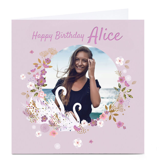 Personalised Kerry Spurling Photo Card - Happy Birthday 