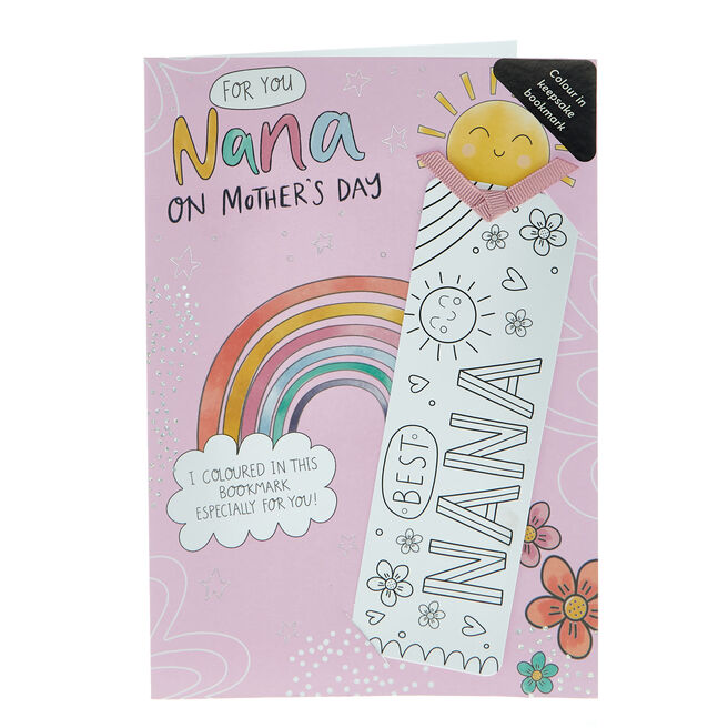 Nana Colour-In Keepsake Mother's Day Card