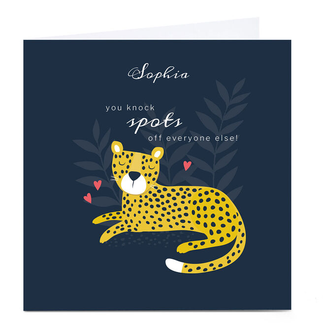 Personalised Klara Hawkins Card - Knock Spots Off