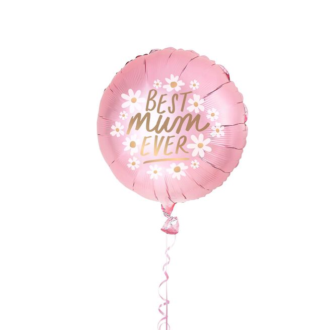 Pink Best Mum Ever 20-Inch Foil Balloon