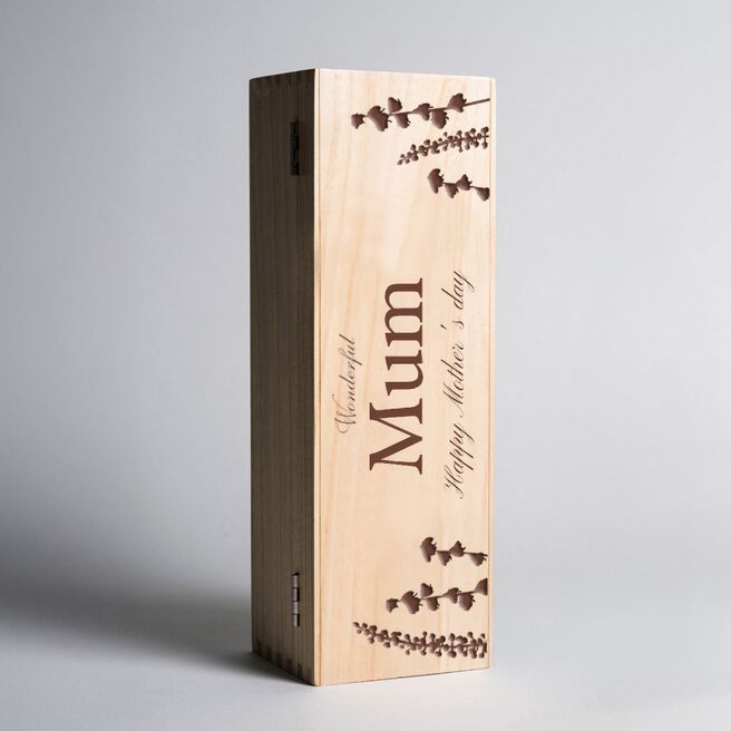 Wonderful Mum Mother's Day Wooden Wine Box
