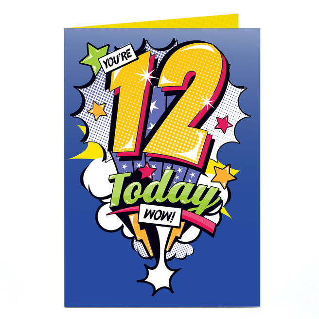 12th Birthday Card - Comic Book 12 Today