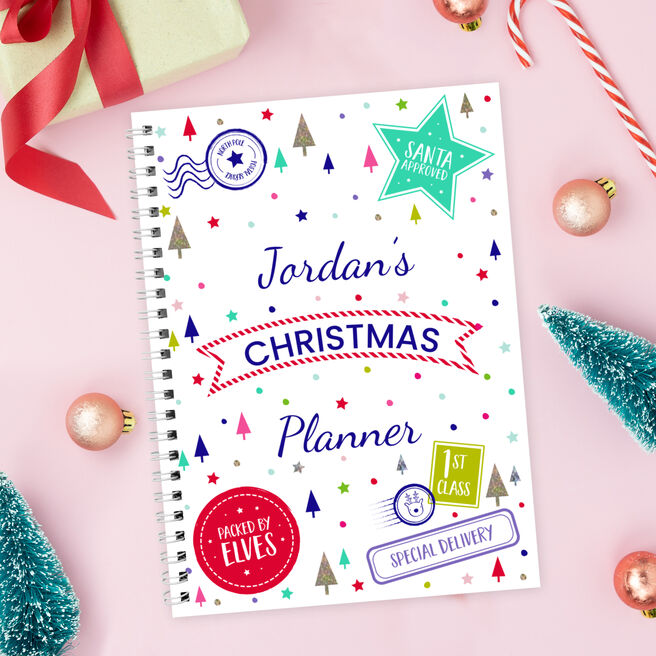 Personalised A5 Christmas Planner Notebook