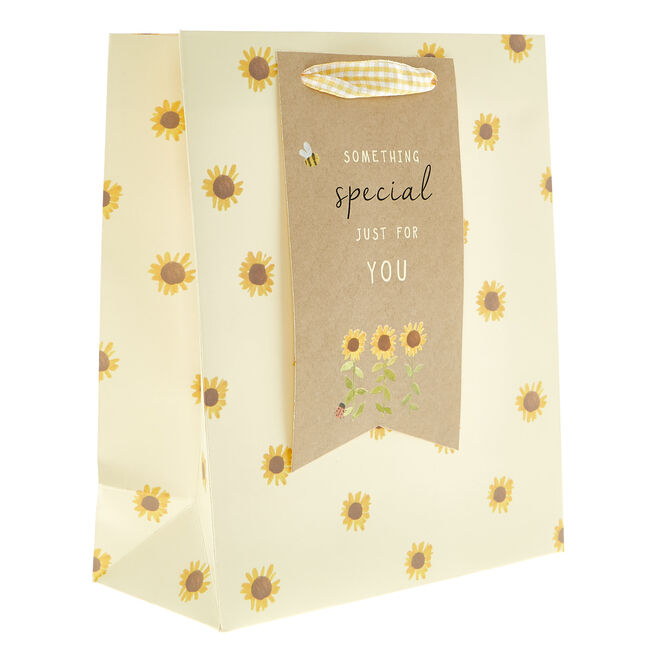 Medium Portrait Gift Bag - Sunflower Something Special 