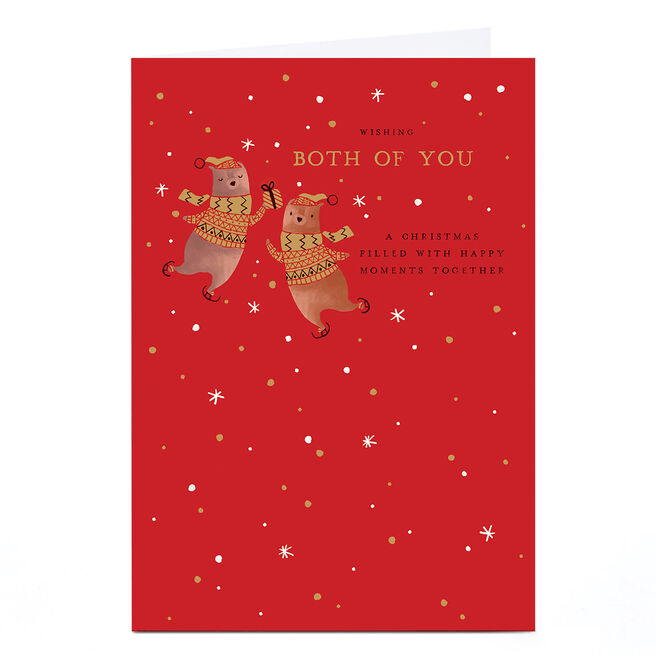 Christmas Card - Cosy and Warm Bears, Both Of You