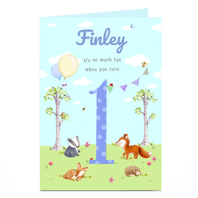 Personalised Card - 1st Birthday