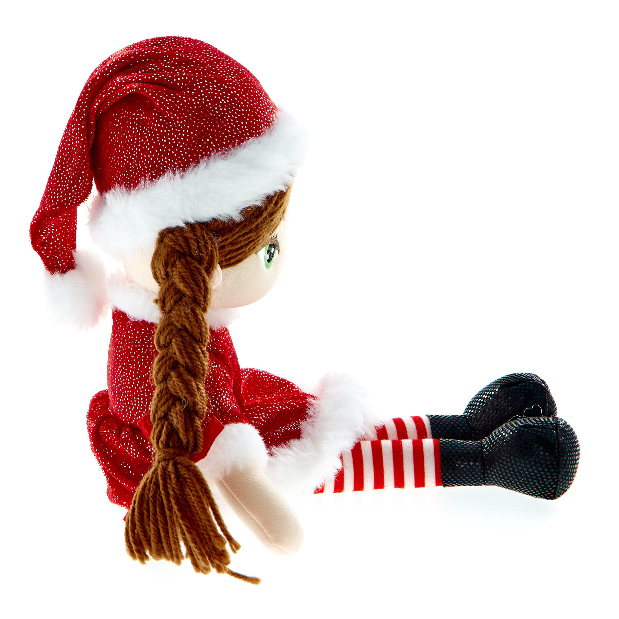 【まーちゃんさま】christmas doll ❀パティシエの女の子オーナメント Buy Santa Girl Plush Doll for GBP 5.99 | Card Factory UK