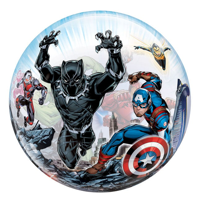22-Inch Marvel Avengers Bubble Balloon - DELIVERED INFLATED!