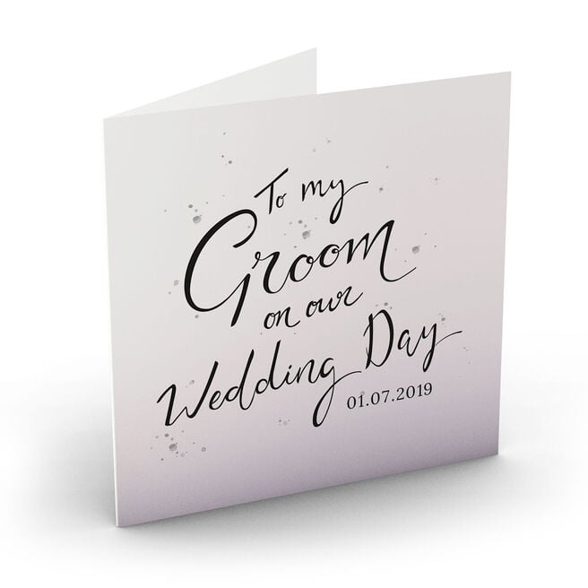 Personalised Wedding Card - My Groom