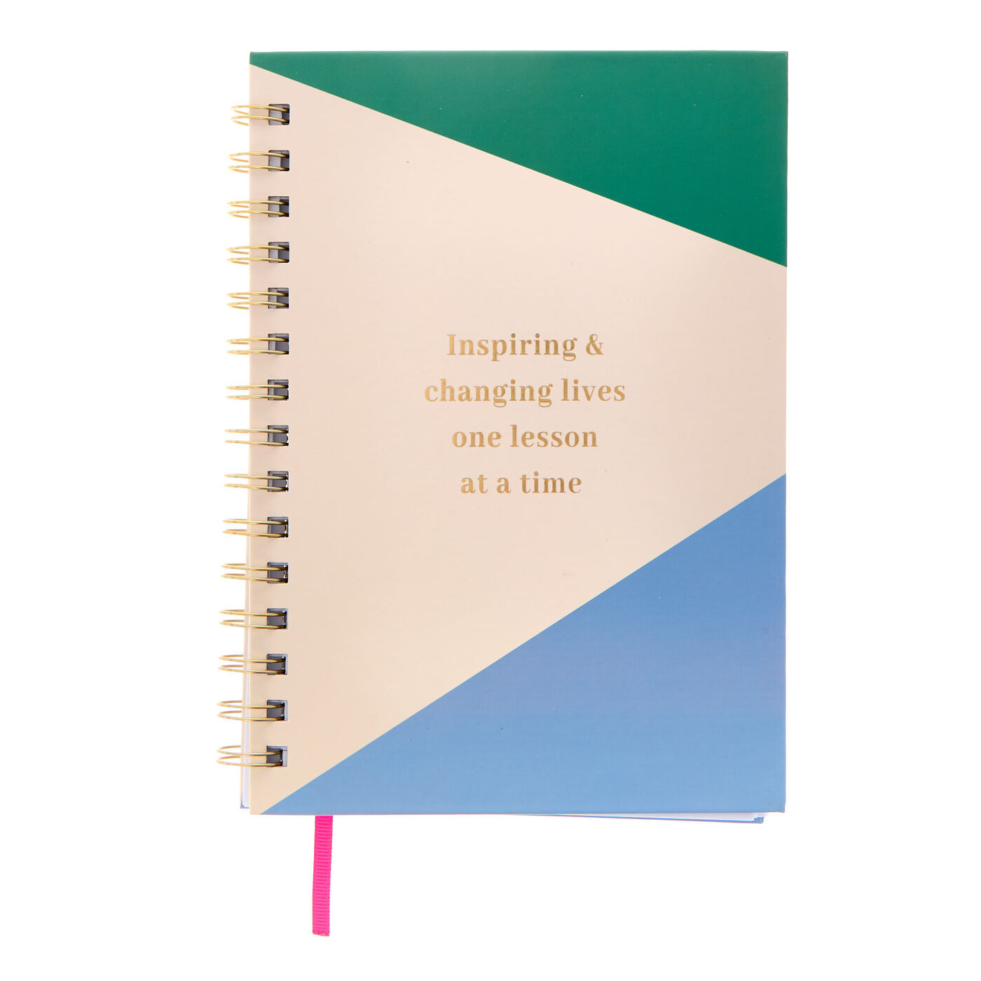 Buy Inspiring & Changing Lives Colour Block A5 Spiral Notebook for GBP ...