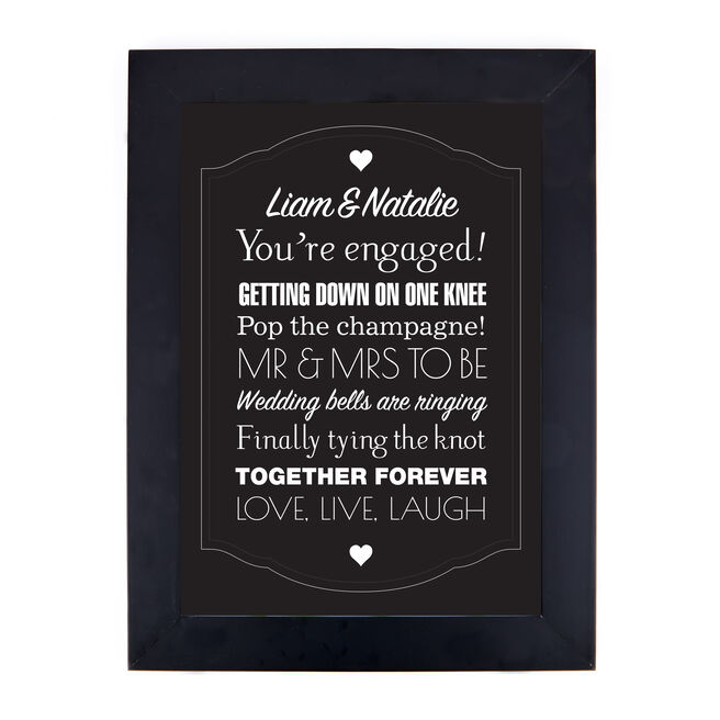 Personalised Print - You're Engaged!