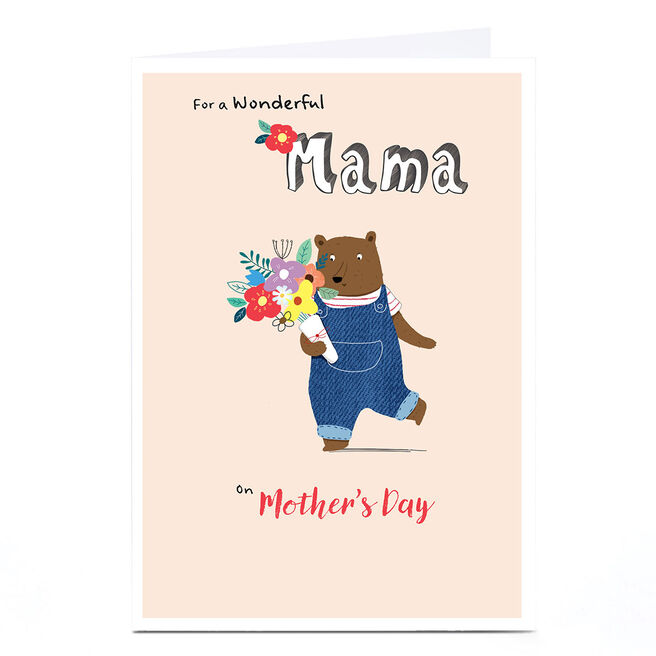 Personalised Cory Reid Mother's Day Card - Mama Bear
