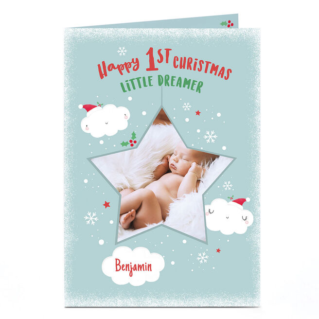 Photo 1st Christmas Card - Little Dreamer