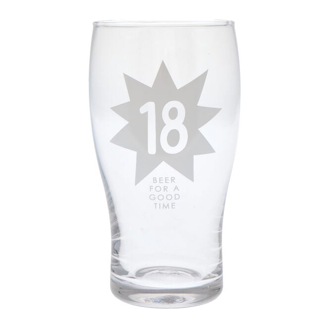 18 Beer For A Good Time Pint Glass