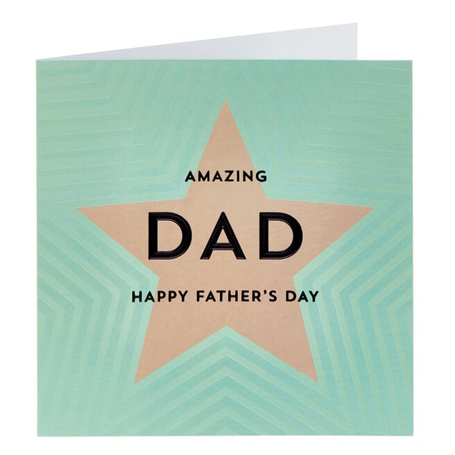 Dad Star Amazing Father's Day Card