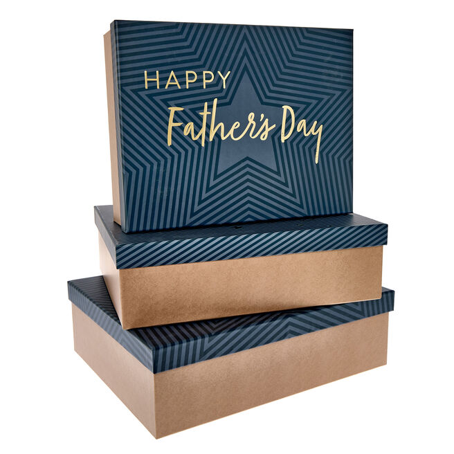 Happy Father's Day Gift Boxes - Set of 3