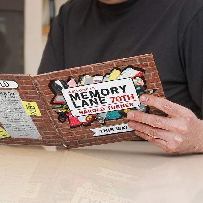 Personalised Book - Memory Lane 70th Birthday