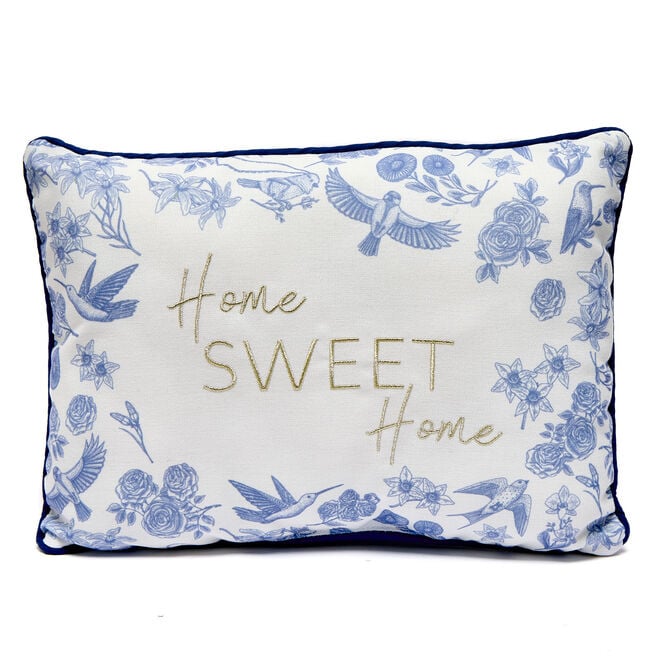 Home Sweet Home Willow Pattern Cushion