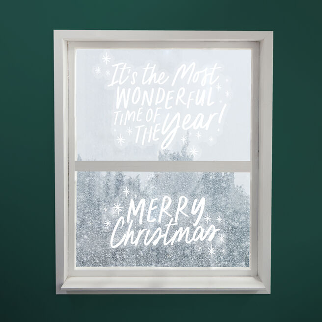 Festive Window Clings - Pack of 2