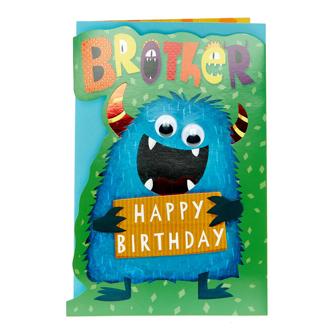 Birthday Card - Monster Brother