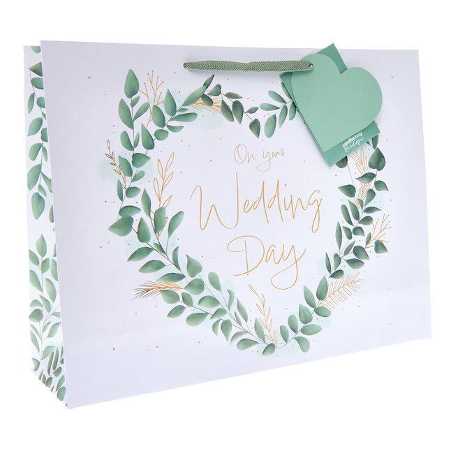 Wedding Foliage Extra Large Landscape Gift Bag With Tissue Paper