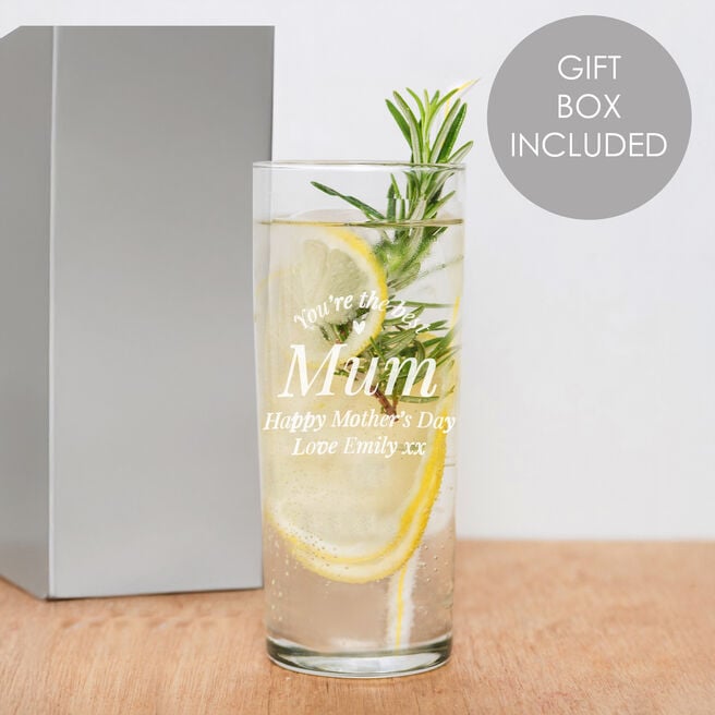Personalised You Are The Best Highball Glass