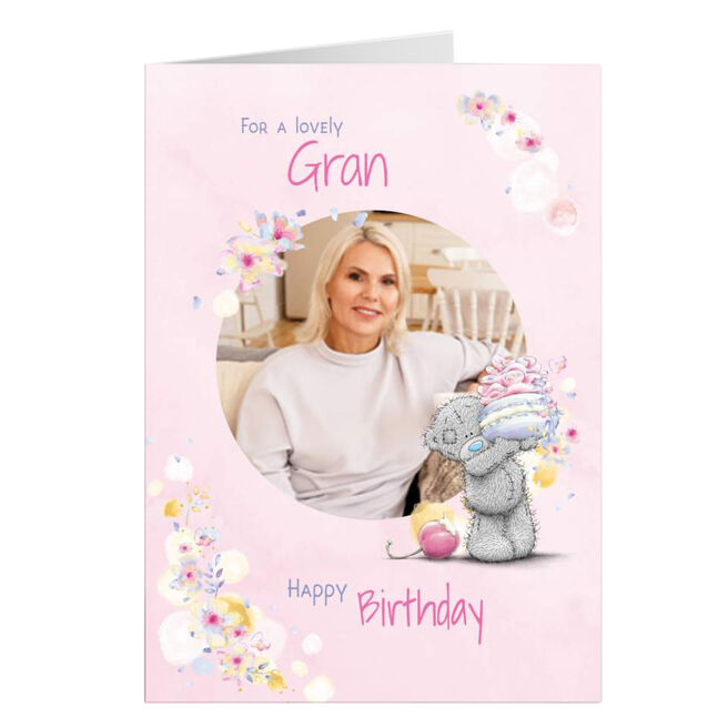 Photo Tatty Teddy Birthday Card - For a Lovely Gran