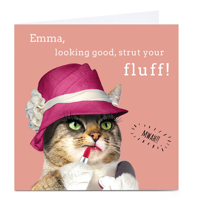 Personalised Card - Strut Your Fluff