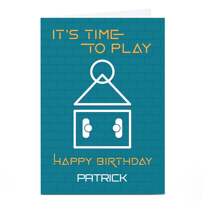 Personalised Squid Game Birthday Card - It's Time to Play