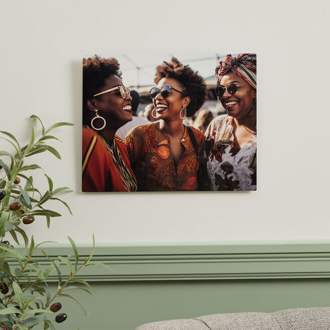 Personalised Aluminium Portrait Photo Panel 28cm x 35.5cm