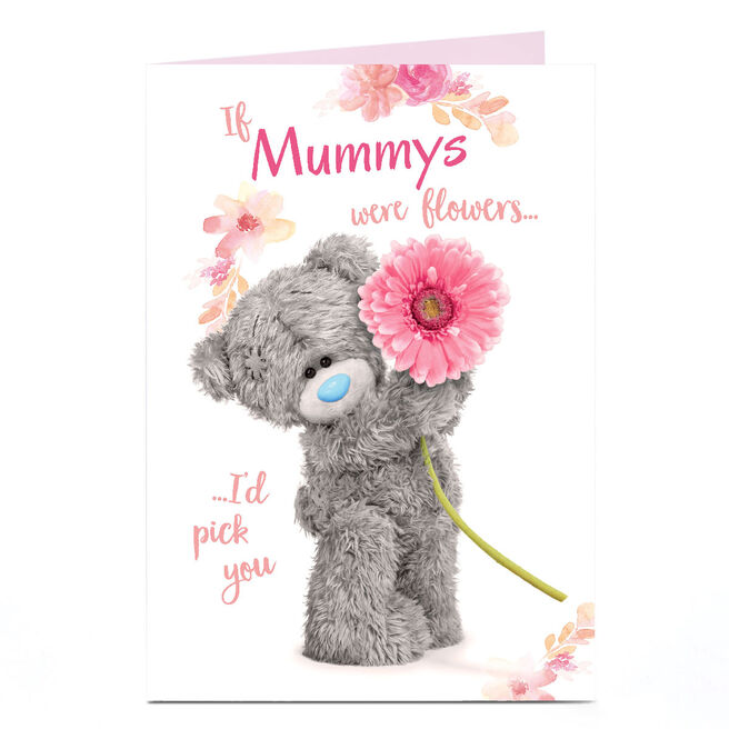 Personalised Tatty Teddy Mother's Day Card - If Mummys were Flowers