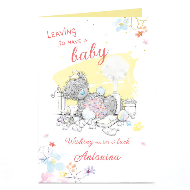 Personalised Tatty Teddy Card - Leaving to Have Baby