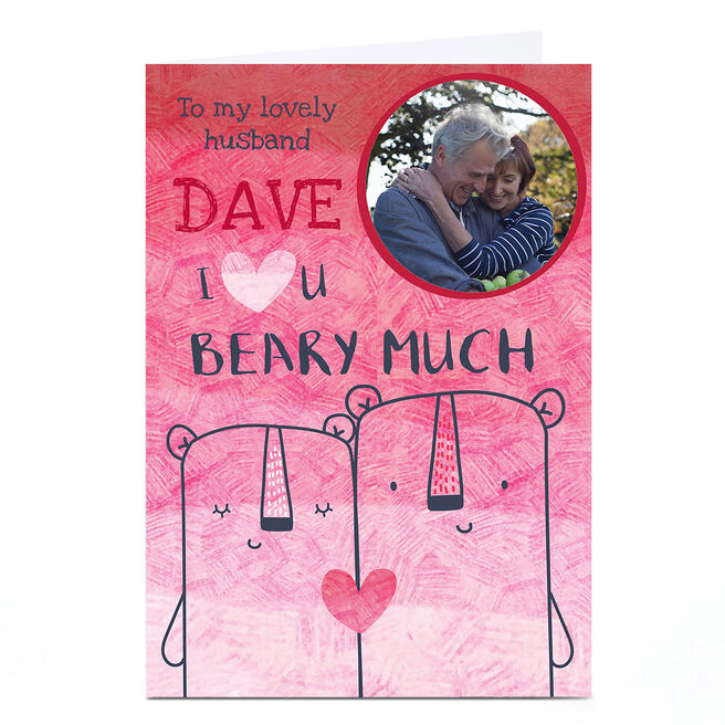 Photo Juniper & Rose Valentine's Day Card - Beary Much