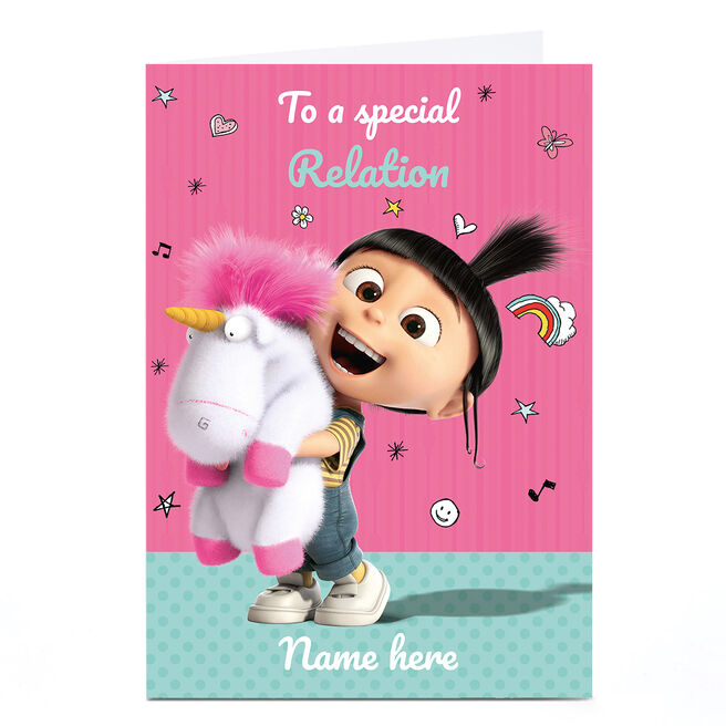 Personalised Birthday Card - Minions Any Relation & Message