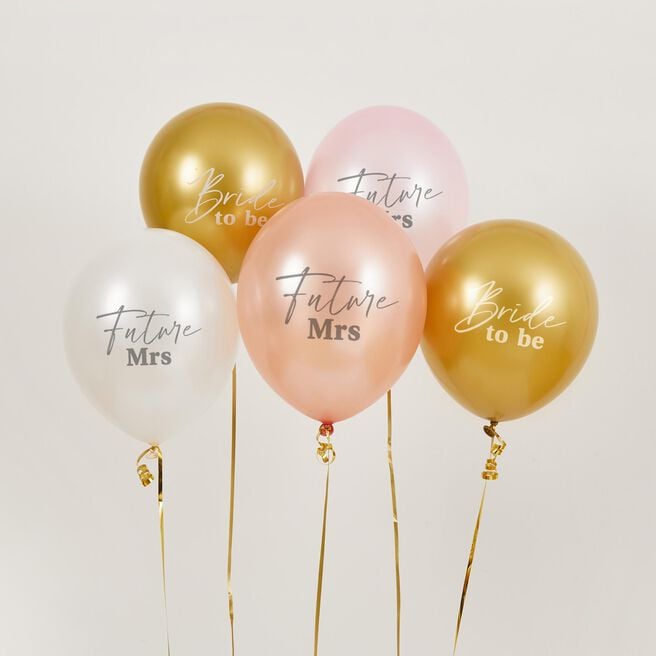 Bride To Be 12-Inch Latex Balloons - Pack of 5