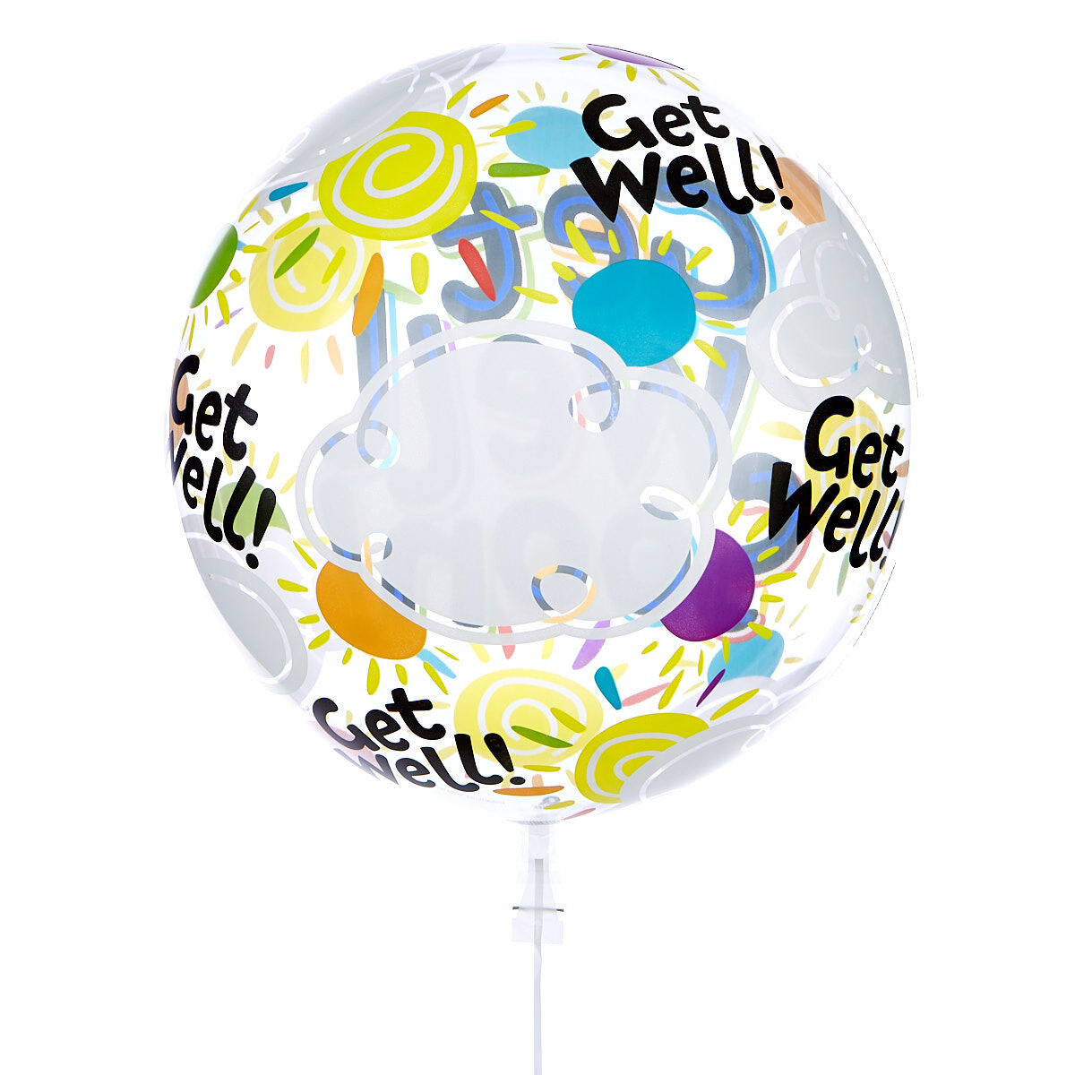 Buy 22 Inch Bubble Balloon Get Well Soon DELIVERED INFLATED