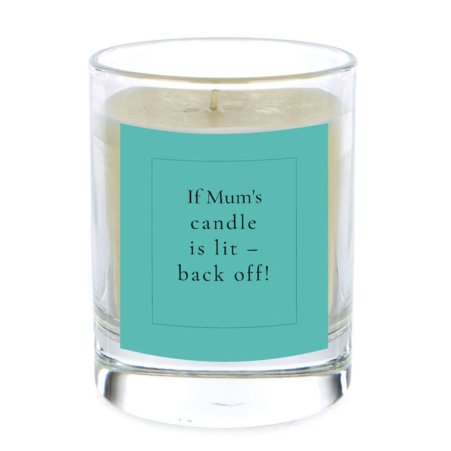 Personalised Pomegranate & Cashmere Scented Candle - Mum's Candle Back Off