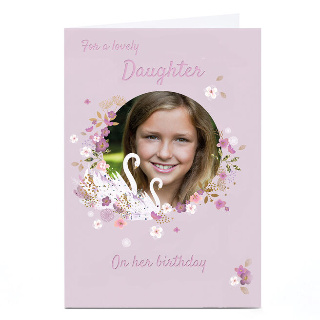 Personalised Kerry Spurling Photo Card - Lovely Daughter