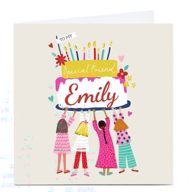 Personalised Kerry Spurling Birthday Card - Special Friend