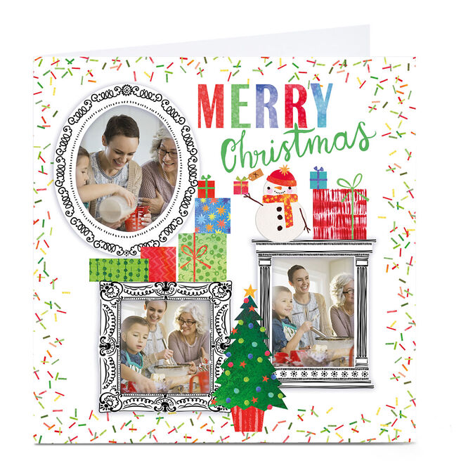Photo Nik Golesworthy Christmas Card - Snowman Frames 